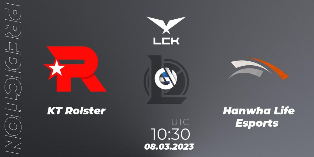 KT Rolster - Hanwha Life Esports: прогноз. 08.03.23, LoL, LCK Spring 2023 - Group Stage