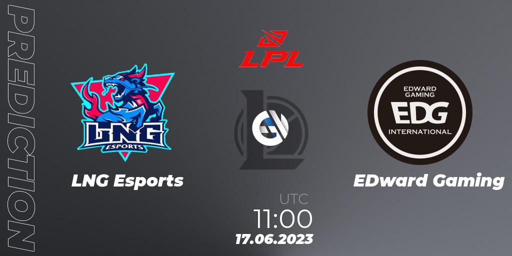 LNG Esports - EDward Gaming: прогноз. 17.06.23, LoL, LPL Summer 2023 Regular Season