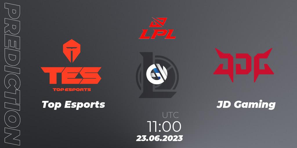 Top Esports - JD Gaming: прогноз. 23.06.23, LoL, LPL Summer 2023 Regular Season