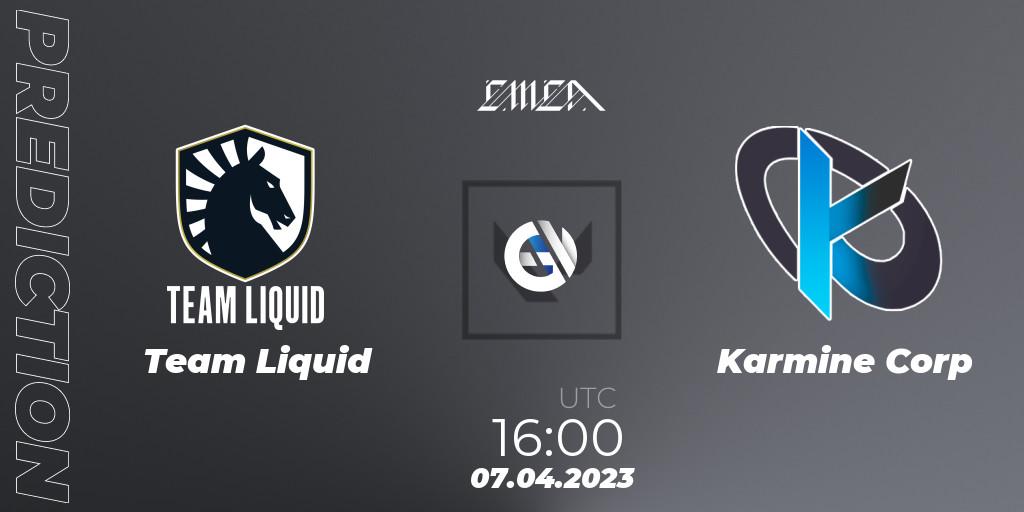 Team Liquid - Karmine Corp: прогноз. 07.04.23, VALORANT, VCT 2023: EMEA League - Regular Season