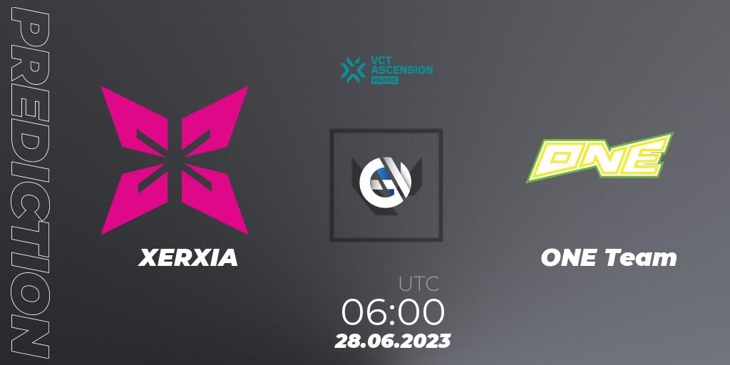 XERXIA - ONE Team: прогноз. 28.06.23, VALORANT, VALORANT Challengers Ascension 2023: Pacific - Group Stage