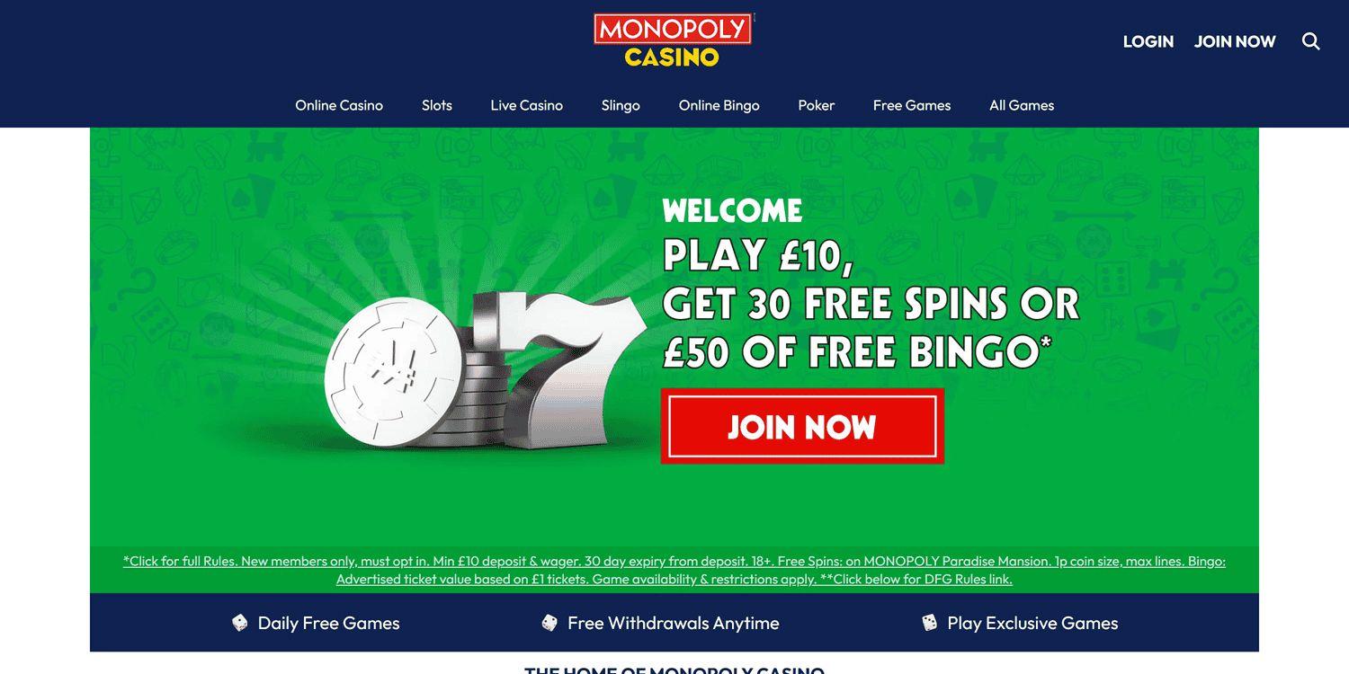 Сайты-сестры казино "Монополия" - британские сайты, похожие на казино "Монополия