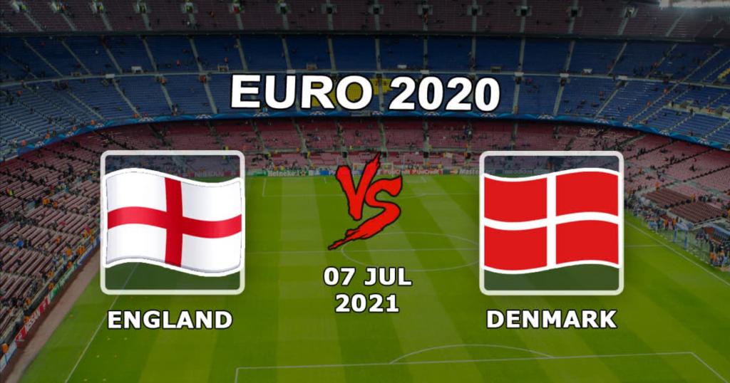 Англия - Дания: прогноз и ставка на матч 1/2 финала Евро-2020 -  07.07.2021