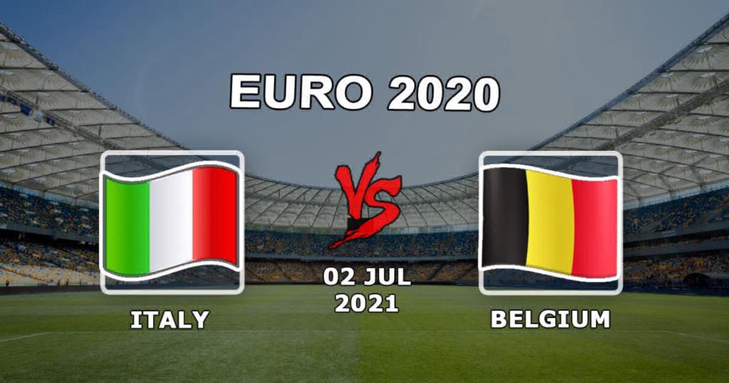 Италия - Бельгия: прогноз и ставка на матч 1/4 финала Евро-2020 - 02.07.2021