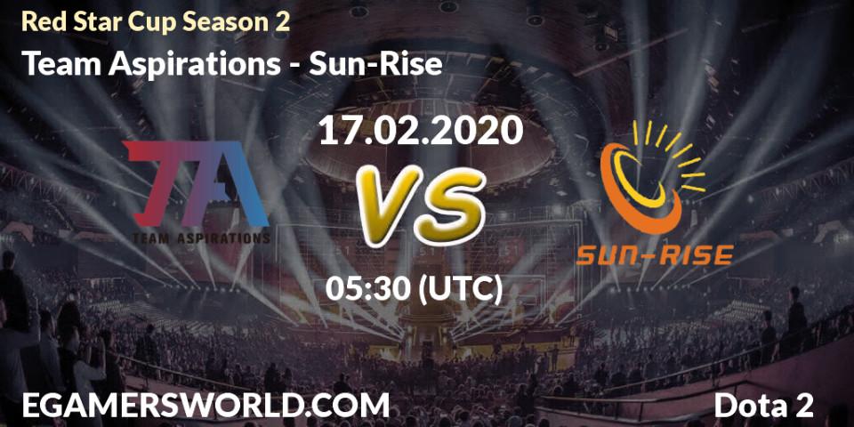 Team Aspirations - Sun-Rise: прогноз. 21.02.20, Dota 2, Red Star Cup Season 3