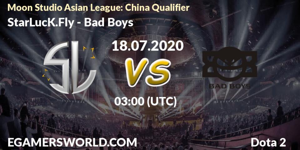 StarLucK.Fly - Bad Boys: прогноз. 18.07.2020 at 03:14, Dota 2, Moon Studio Asian League: China Qualifier