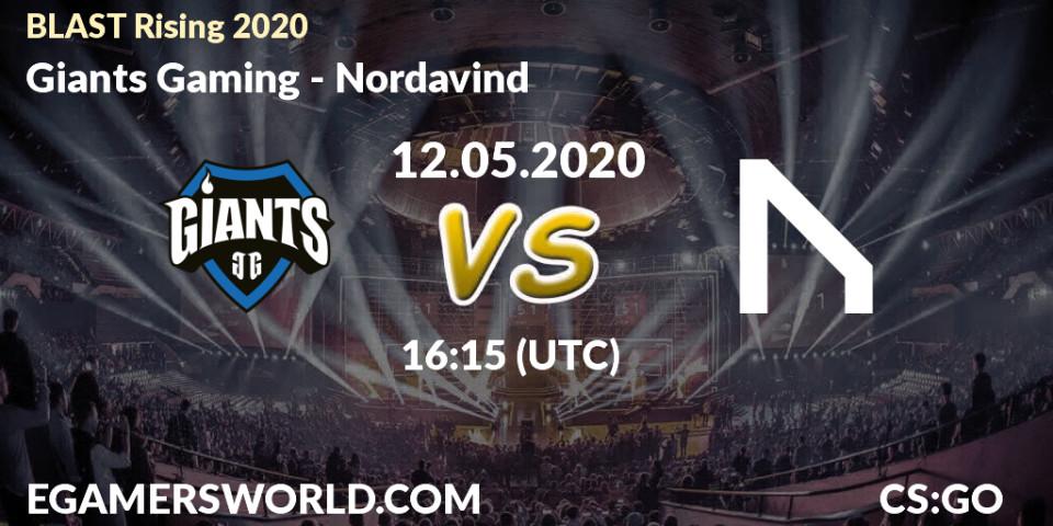 Giants Gaming - Nordavind: прогноз. 12.05.2020 at 16:30, Counter-Strike (CS2), BLAST Rising 2020