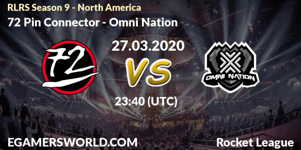 72 Pin Connector - Omni Nation: прогноз. 27.03.2020 at 22:50, Rocket League, RLRS Season 9 - North America