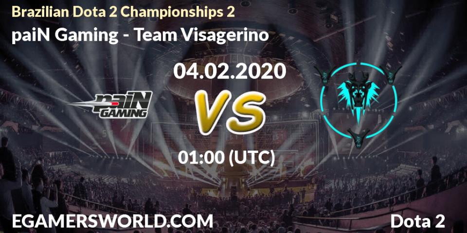 paiN Gaming - Team Visagerino: прогноз. 04.02.2020 at 02:04, Dota 2, Brazilian Dota 2 Championships 2