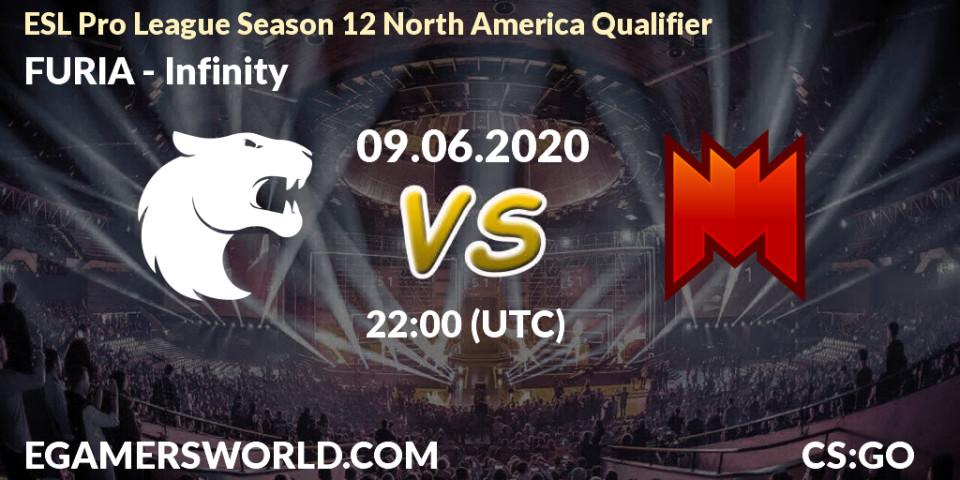 FURIA - Infinity: прогноз. 09.06.2020 at 22:00, Counter-Strike (CS2), ESL Pro League Season 12 North American Qualifier