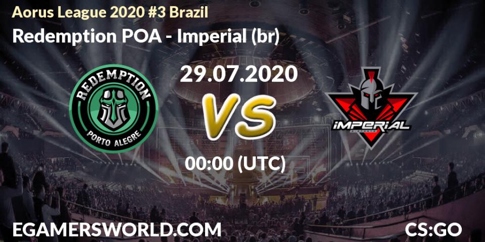 Redemption POA - Imperial (br): прогноз. 29.07.20, CS2 (CS:GO), Aorus League 2020 #3 Brazil