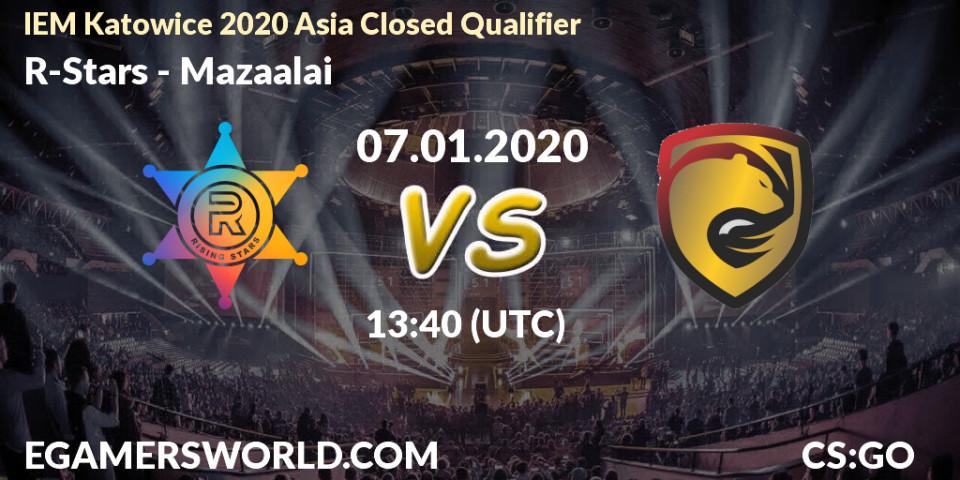 R-Stars - Mazaalai: прогноз. 07.01.2020 at 13:50, Counter-Strike (CS2), IEM Katowice 2020 Asia Closed Qualifier