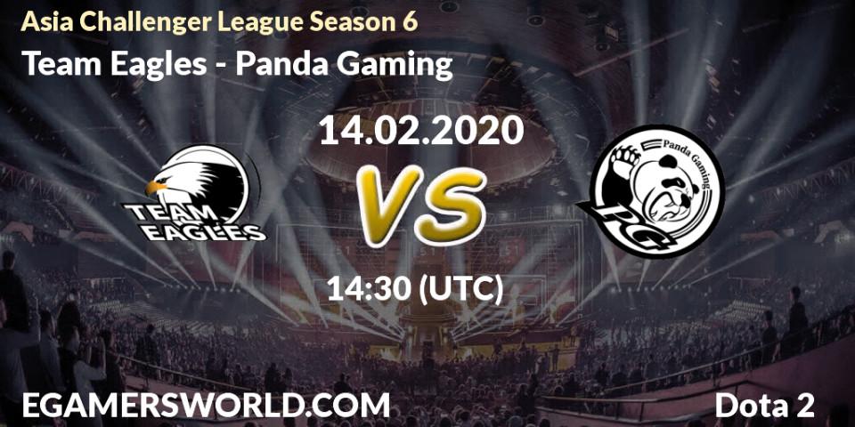 Team Eagles - Panda Gaming: прогноз. 18.02.2020 at 13:29, Dota 2, Asia Challenger League Season 6