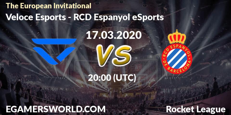 Veloce Esports - RCD Espanyol eSports: прогноз. 17.03.20, Rocket League, The European Invitational