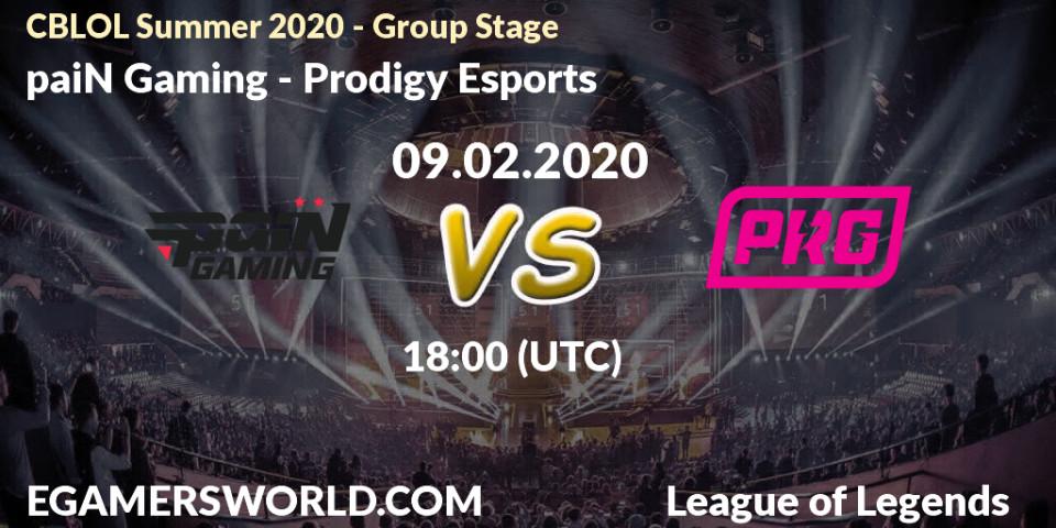 paiN Gaming - Prodigy Esports: прогноз. 09.02.20, LoL, CBLOL Summer 2020 - Group Stage