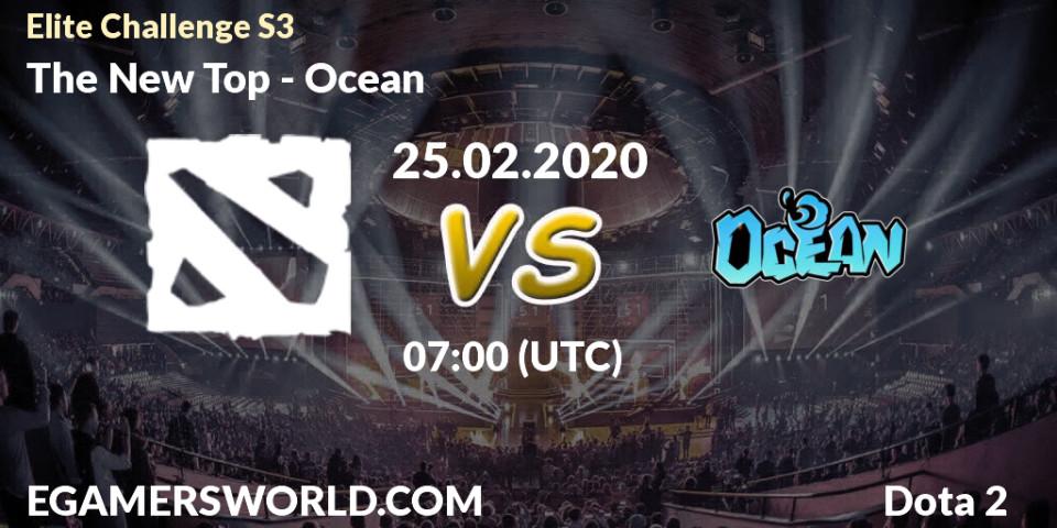 The New Top - Ocean: прогноз. 25.02.2020 at 07:19, Dota 2, Elite Challenge S3