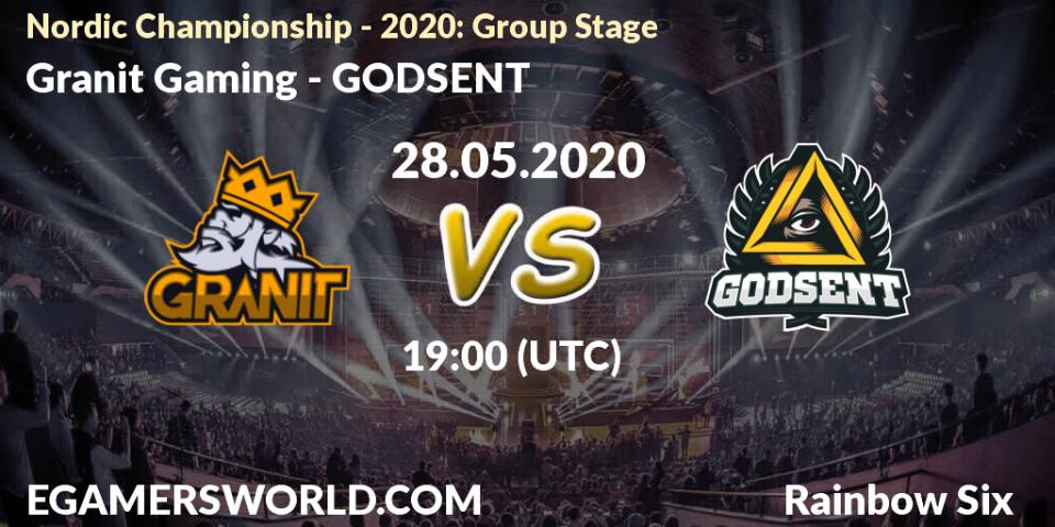 Granit Gaming - GODSENT: прогноз. 28.05.2020 at 19:00, Rainbow Six, Nordic Championship - 2020: Group Stage