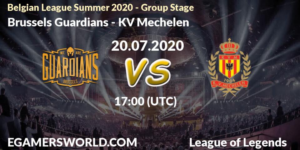Brussels Guardians - KV Mechelen: прогноз. 20.07.2020 at 17:00, LoL, Belgian League Summer 2020 - Group Stage