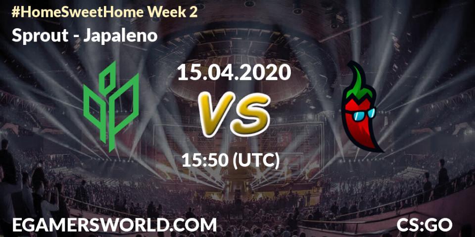 Sprout - Japaleno: прогноз. 15.04.2020 at 16:10, Counter-Strike (CS2), #Home Sweet Home Week 2