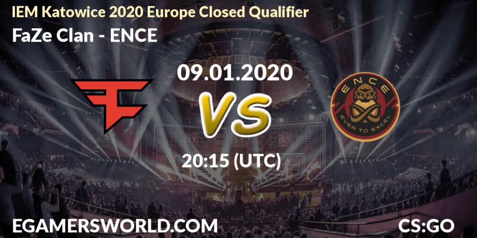 FaZe Clan - ENCE: прогноз. 09.01.20, CS2 (CS:GO), IEM Katowice 2020 Europe Closed Qualifier