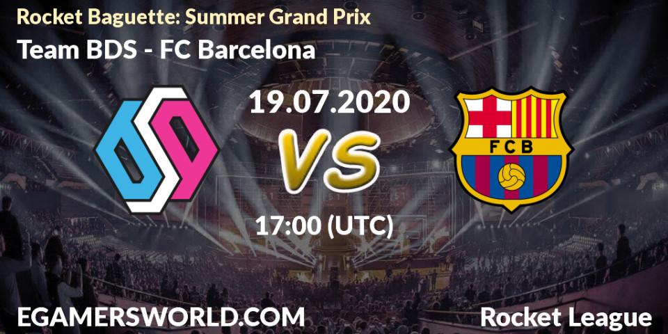 Team BDS - FC Barcelona: прогноз. 19.07.2020 at 17:00, Rocket League, Rocket Baguette: Summer Grand Prix