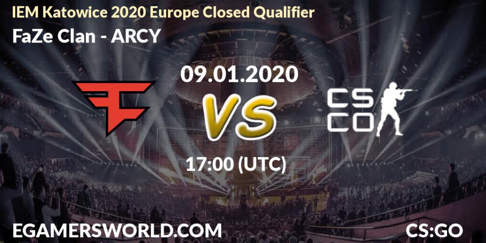 FaZe Clan - ARCY: прогноз. 09.01.20, CS2 (CS:GO), IEM Katowice 2020 Europe Closed Qualifier
