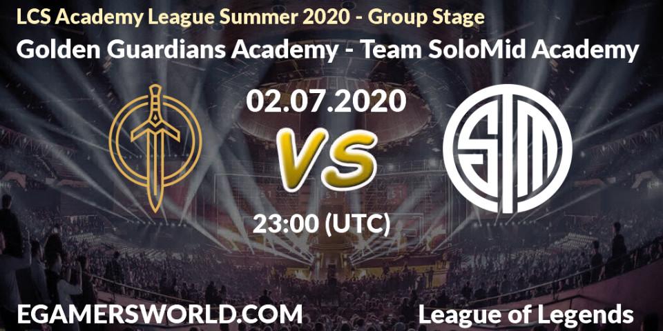 Golden Guardians Academy - Team SoloMid Academy: прогноз. 02.07.2020 at 23:00, LoL, LCS Academy League Summer 2020 - Group Stage