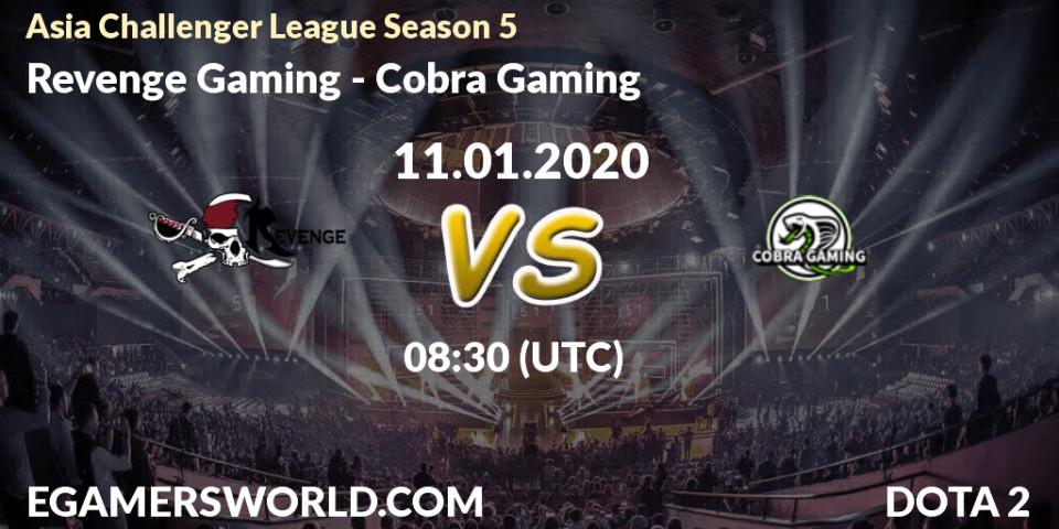 Revenge Gaming - Cobra Gaming: прогноз. 11.01.20, Dota 2, Asia Challenger League Season 5
