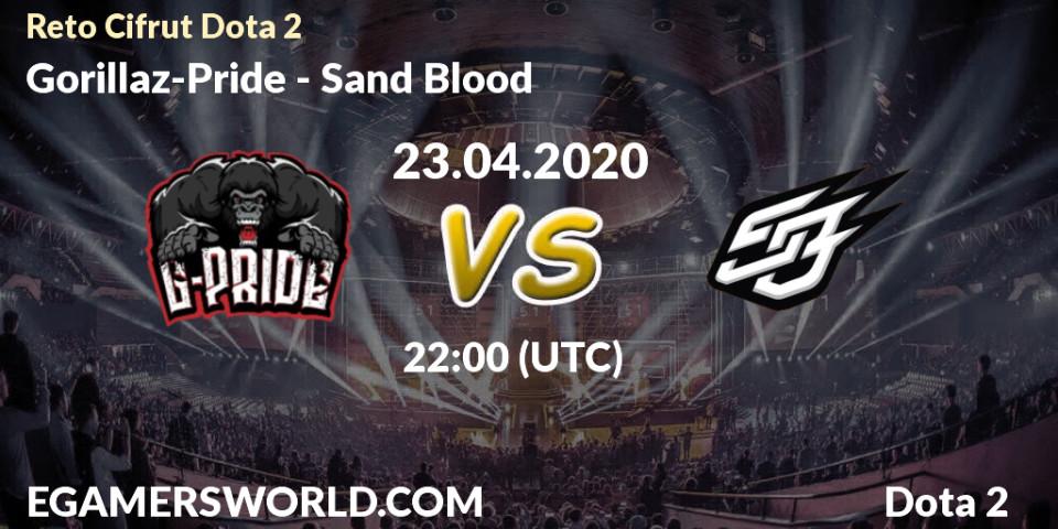 Gorillaz-Pride - Sand Blood: прогноз. 23.04.2020 at 22:15, Dota 2, Reto Cifrut Dota 2