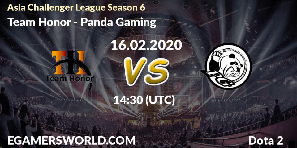 Team Honor - Panda Gaming: прогноз. 20.02.20, Dota 2, Asia Challenger League Season 6