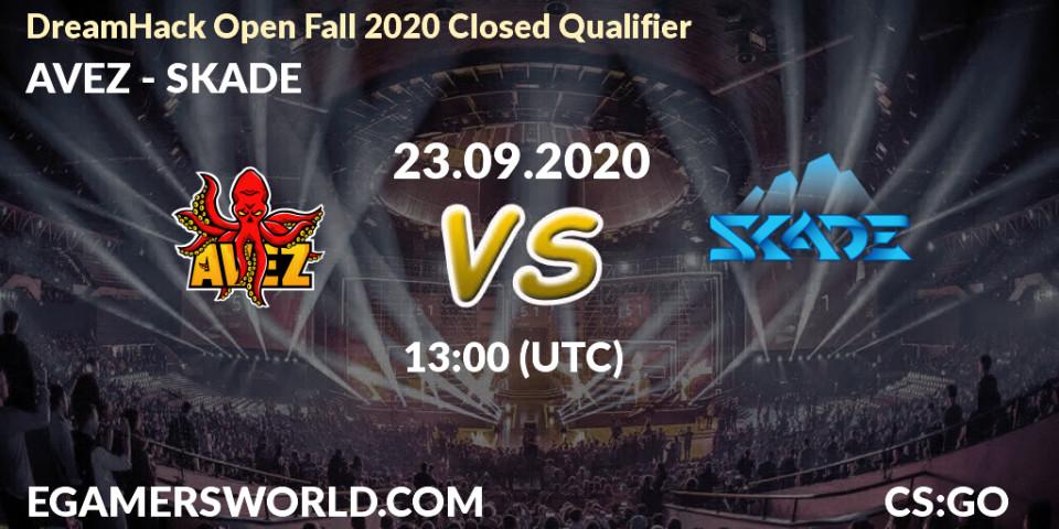 AVEZ - SKADE: прогноз. 23.09.2020 at 13:00, Counter-Strike (CS2), DreamHack Open Fall 2020 Closed Qualifier
