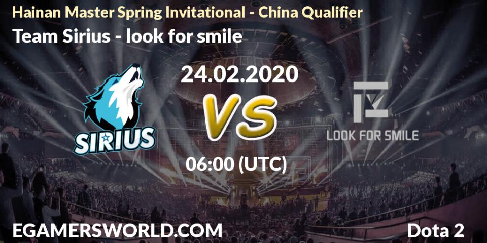 Team Sirius - look for smile: прогноз. 24.02.20, Dota 2, Hainan Master Spring Invitational - China Qualifier