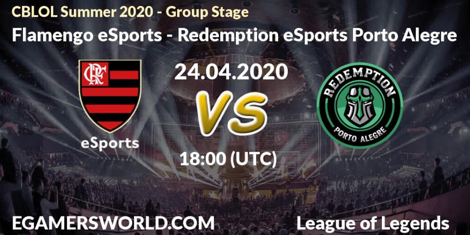 Flamengo eSports - Redemption eSports Porto Alegre: прогноз. 24.04.2020 at 18:00, LoL, CBLOL Summer 2020 - Group Stage