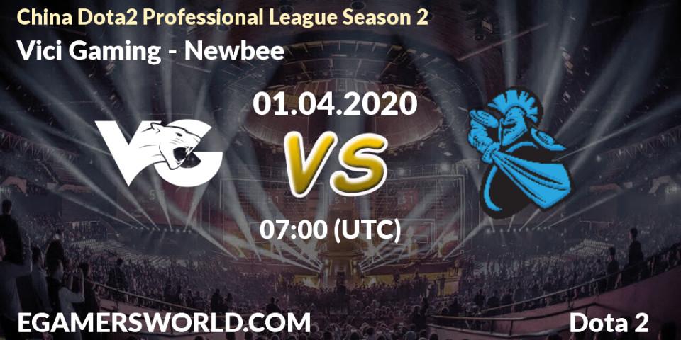 Vici Gaming - Newbee: прогноз. 01.04.20, Dota 2, China Dota2 Professional League Season 2