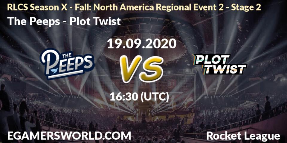 The Peeps - Plot Twist: прогноз. 19.09.2020 at 16:30, Rocket League, RLCS Season X - Fall: North America Regional Event 2 - Stage 2
