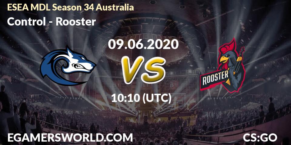 Control - Rooster: прогноз. 09.06.20, CS2 (CS:GO), ESEA MDL Season 34 Australia