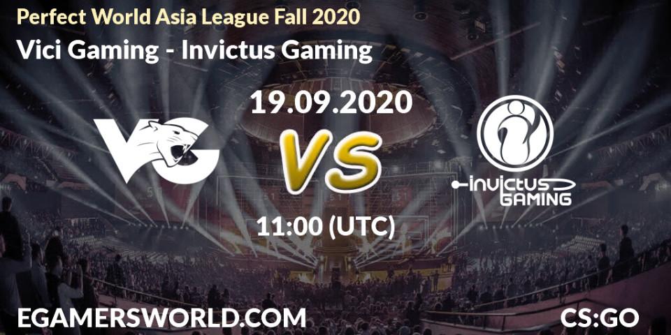 Vici Gaming - Invictus Gaming: прогноз. 19.09.2020 at 11:00, Counter-Strike (CS2), Perfect World Asia League Fall 2020