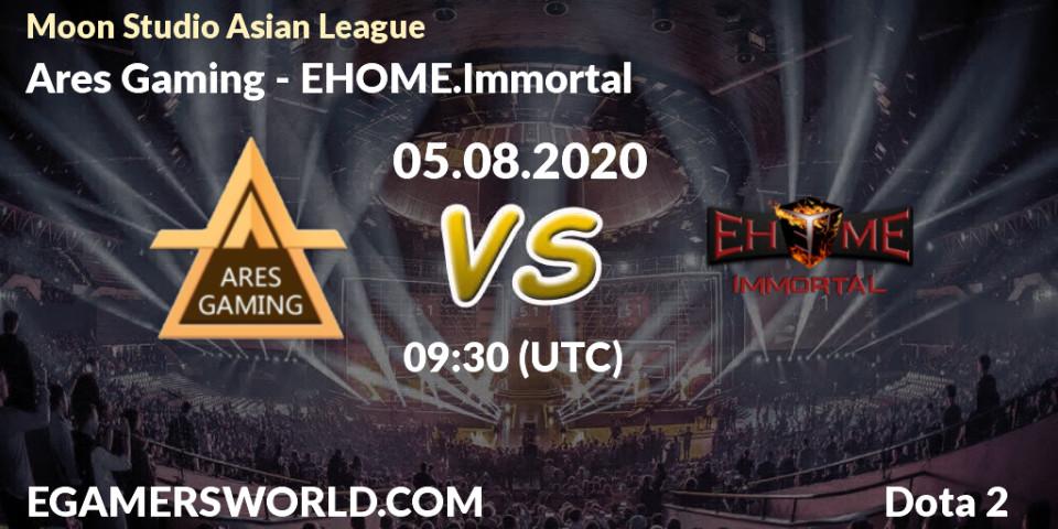 Ares Gaming - EHOME.Immortal: прогноз. 05.08.20, Dota 2, Moon Studio Asian League