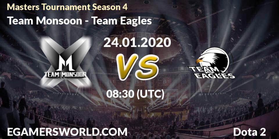 Team Monsoon - Team Eagles: прогноз. 28.01.2020 at 08:22, Dota 2, Masters Tournament Season 4