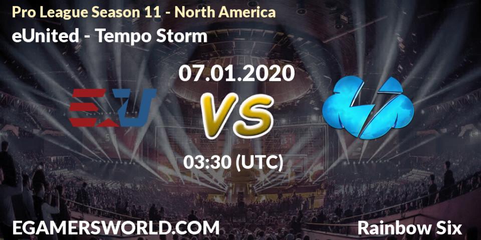 eUnited - Tempo Storm: прогноз. 07.01.20, Rainbow Six, Pro League Season 11 - North America