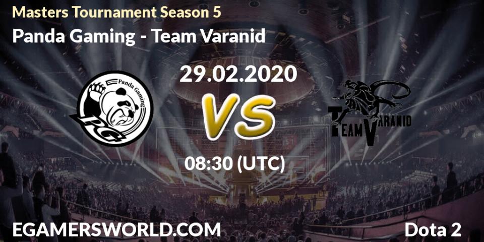 Panda Gaming - Team Varanid: прогноз. 29.02.2020 at 07:09, Dota 2, Masters Tournament Season 5