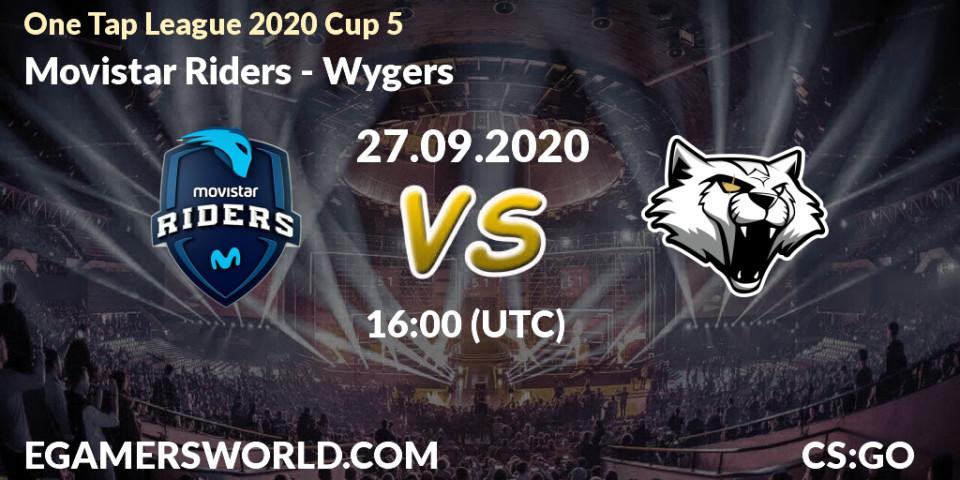 Movistar Riders - Wygers: прогноз. 27.09.2020 at 16:00, Counter-Strike (CS2), One Tap League 2020 Cup 5