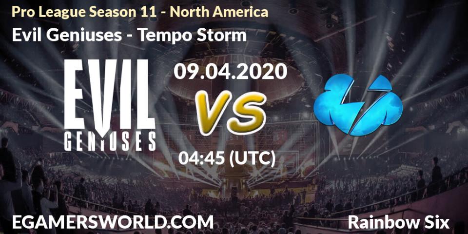 Evil Geniuses - Tempo Storm: прогноз. 24.03.20, Rainbow Six, Pro League Season 11 - North America