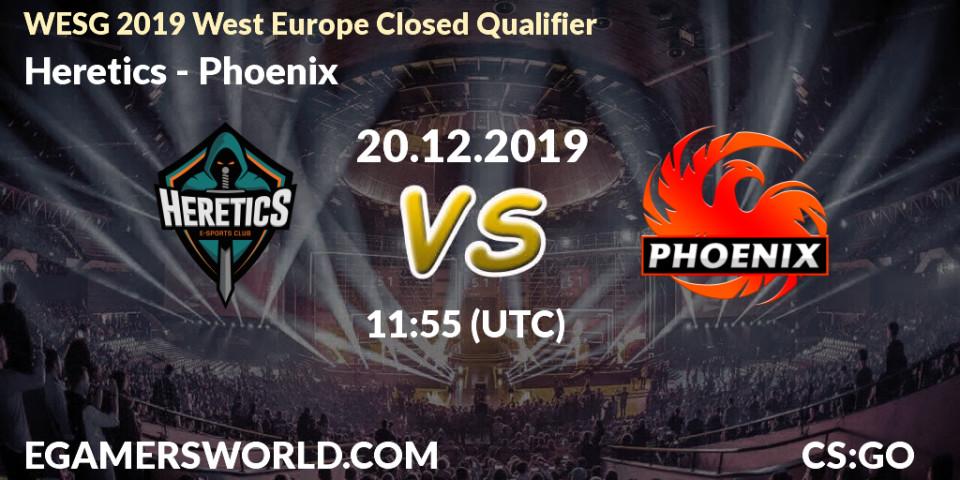 Heretics - Phoenix: прогноз. 20.12.2019 at 11:55, Counter-Strike (CS2), WESG 2019 West Europe Closed Qualifier