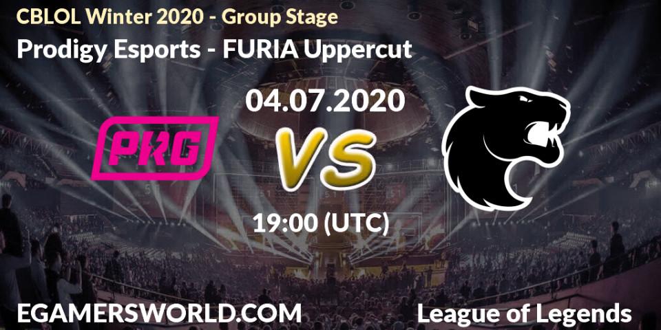Prodigy Esports - FURIA Uppercut: прогноз. 04.07.2020 at 19:00, LoL, CBLOL Winter 2020 - Group Stage