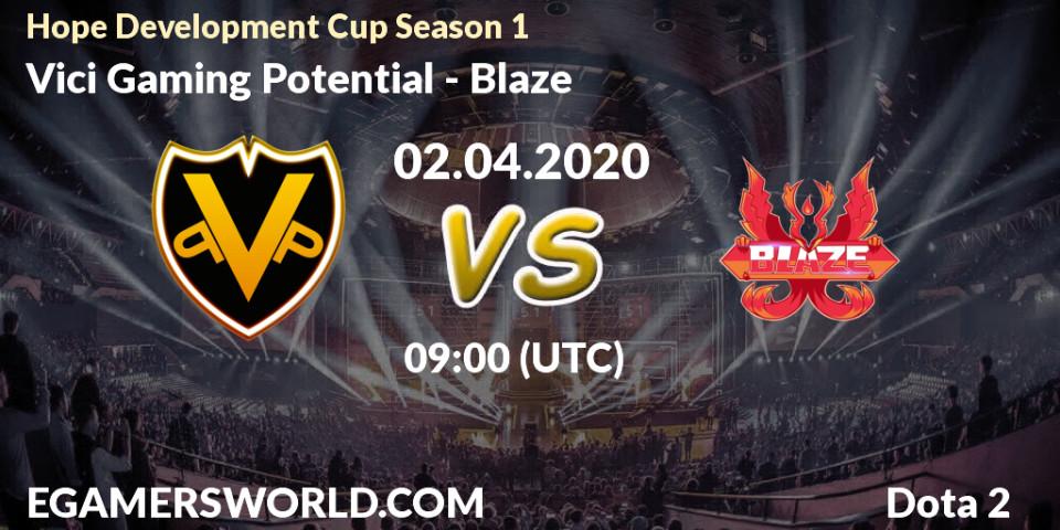 Vici Gaming Potential - Blaze: прогноз. 02.04.2020 at 09:05, Dota 2, Hope Development Cup Season 1