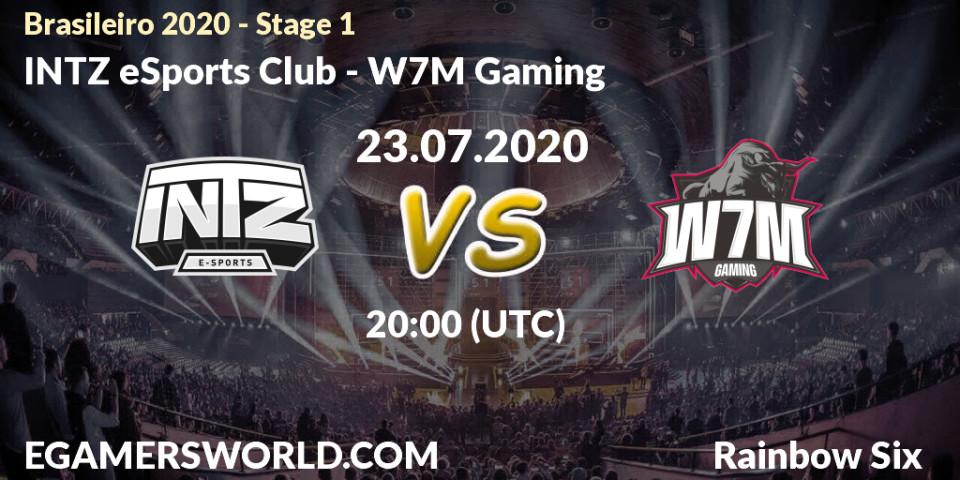 INTZ eSports Club - W7M Gaming: прогноз. 23.07.2020 at 20:00, Rainbow Six, Brasileirão 2020 - Stage 1