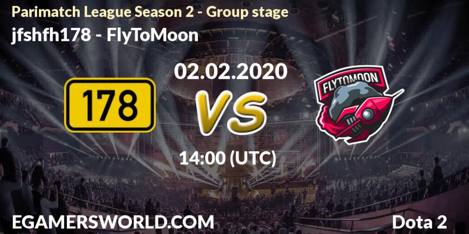 Cyber Legacy - FlyToMoon: прогноз. 02.02.20, Dota 2, Parimatch League Season 2 - Group stage