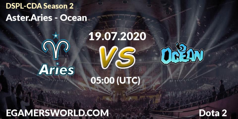 Aster.Aries - Ocean: прогноз. 19.07.20, Dota 2, Dota2 Secondary Professional League 2020 Season 2