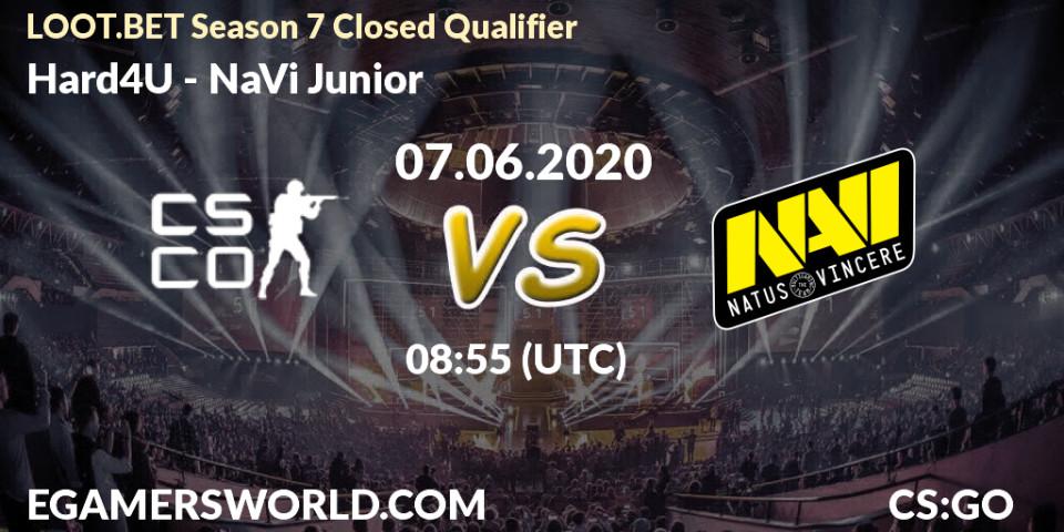 Hard4U - NaVi Junior: прогноз. 07.06.2020 at 08:55, Counter-Strike (CS2), LOOT.BET Season 7 Closed Qualifier